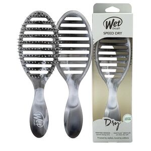 Wet Brush® Speed Dry® Hair Brush Metallic Marble Silver